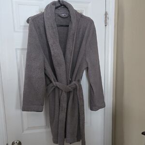 AnyBody Cozy Grey Bathrobe Size XXS